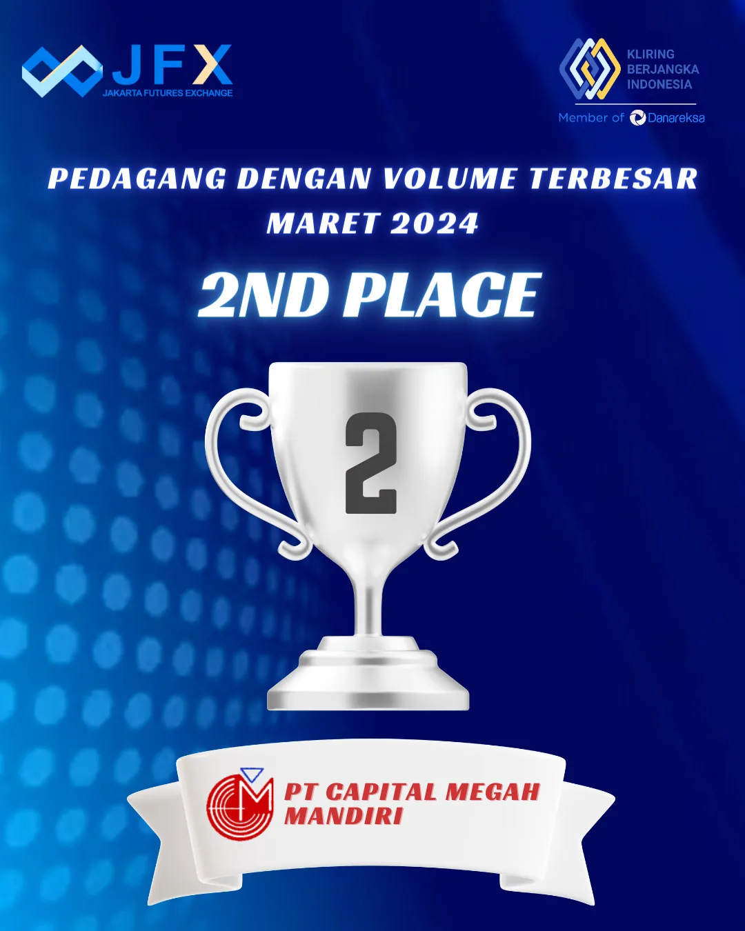 Peringkat 2 Volume Transaksi Terbesar – Maret 2024