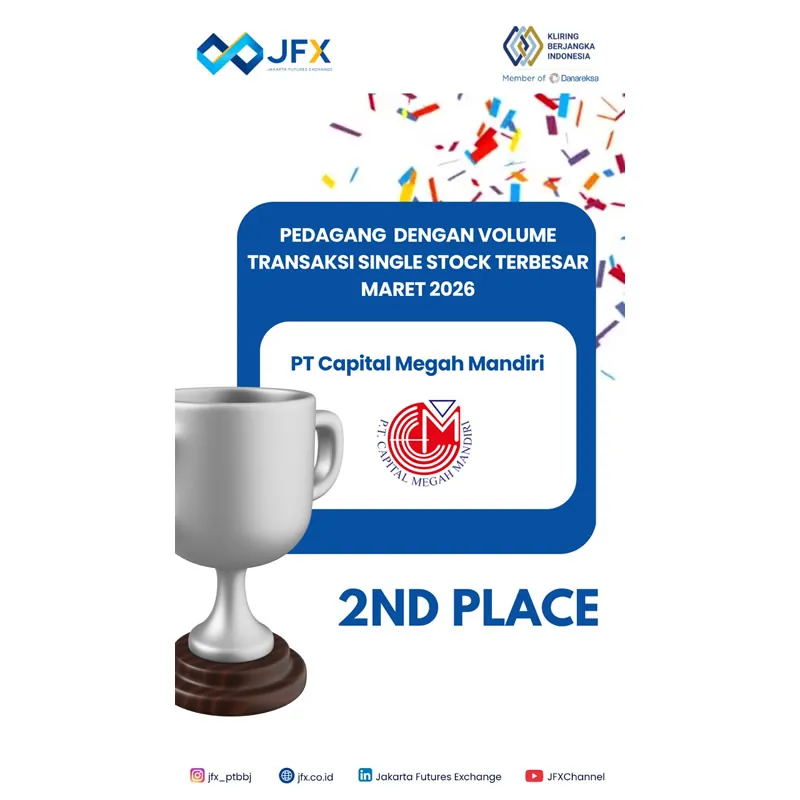 Peringkat 2 Volume Transaksi Single Stock Terbesar – Maret 2026