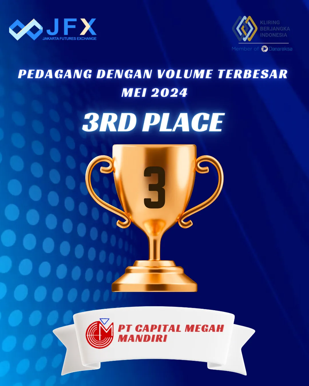 Peringkat 3 Volume Transaksi Terbesar – Mei 2024