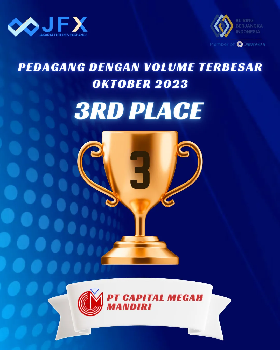 Peringkat 3 Volume Transaksi Terbesar – Oktober 2023